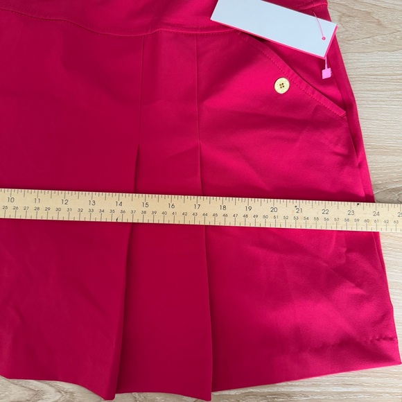 Lilly Pulitzer 16 NEW Antibes Skort Poinsettia Red UPF 50+ Pleated - Picture 10 of 11